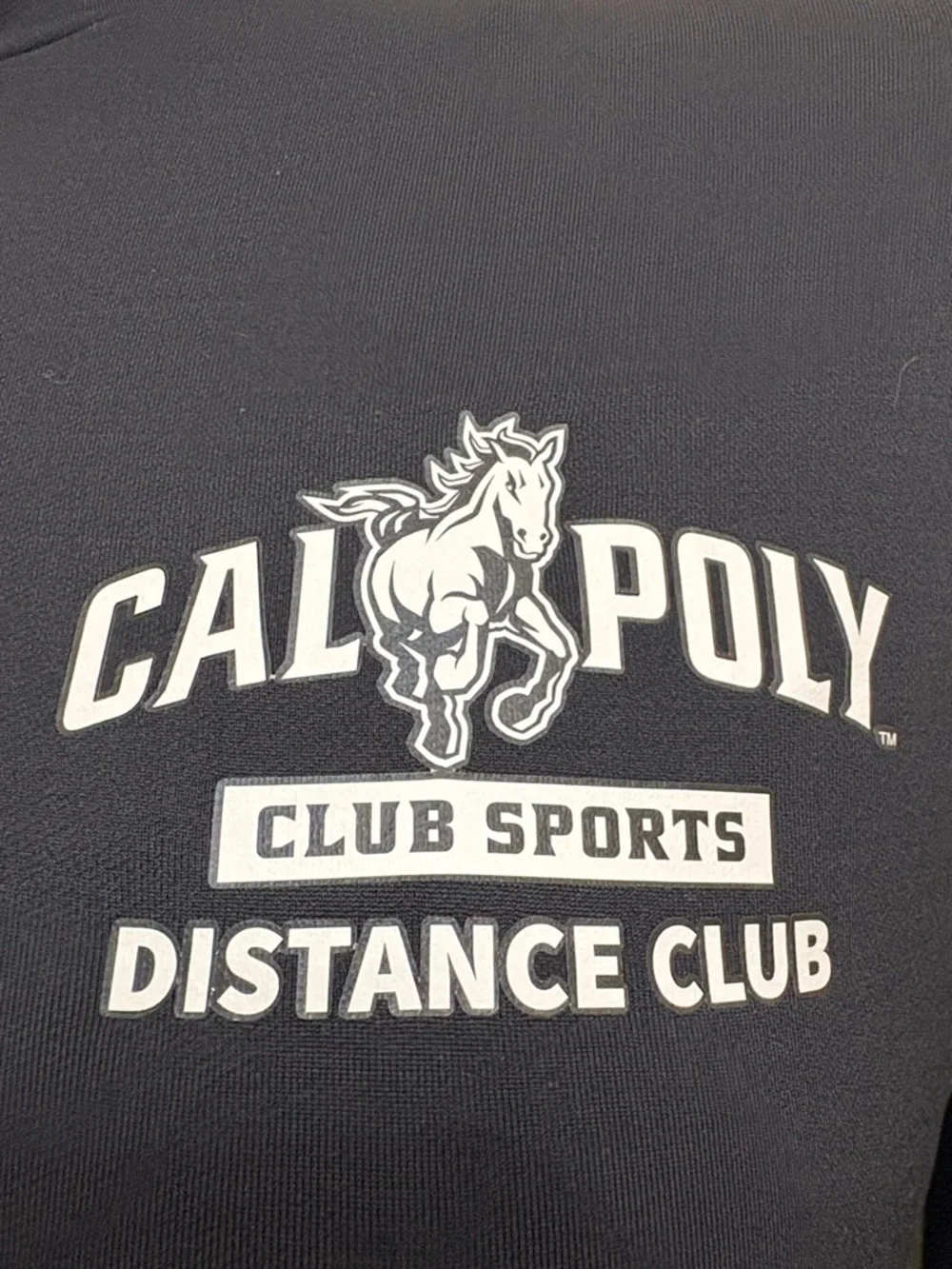 GH Sports Cal Poly Distance Club Black Quarter-Zip Performance Top
